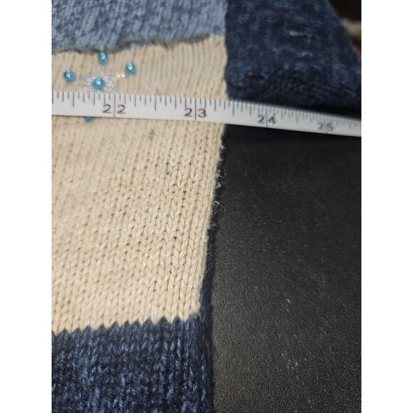 VINTAGE Tiara Christmas Cardigan Sweater Women’s Large - Picture 11 of 12